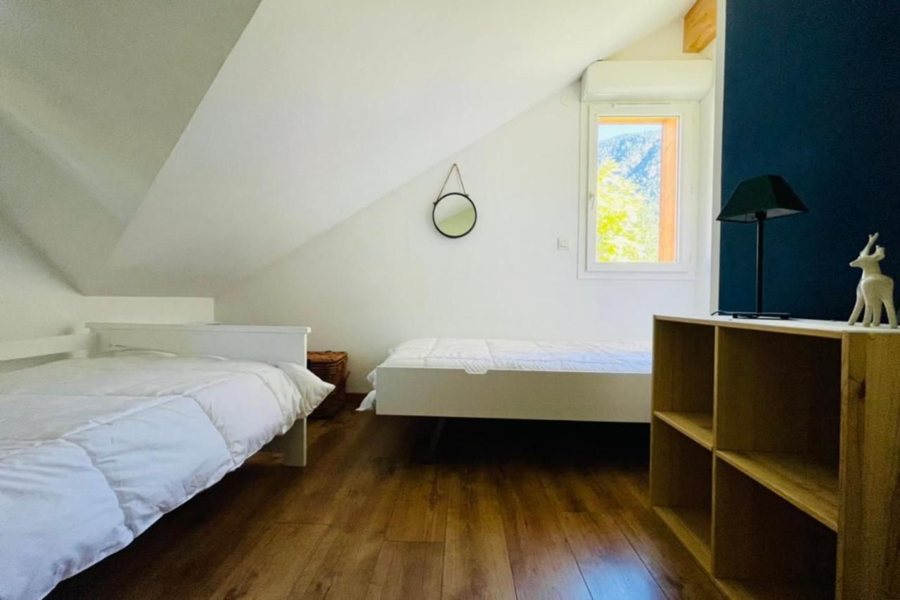 Large Chalet With Terrace And View In Briancon公寓 外观 照片